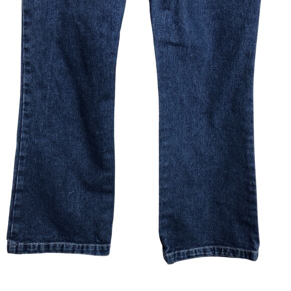 Vintage Flower Cut Out Flare Blue Jeans Y2K No Boundaries Juniors 11 100% Cotton - Picture 7 of 11